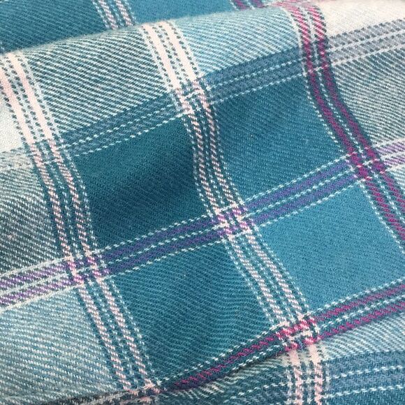 Vintage Pendelton Wool A-Line Teal Plaid 16 - Picture 7 of 7